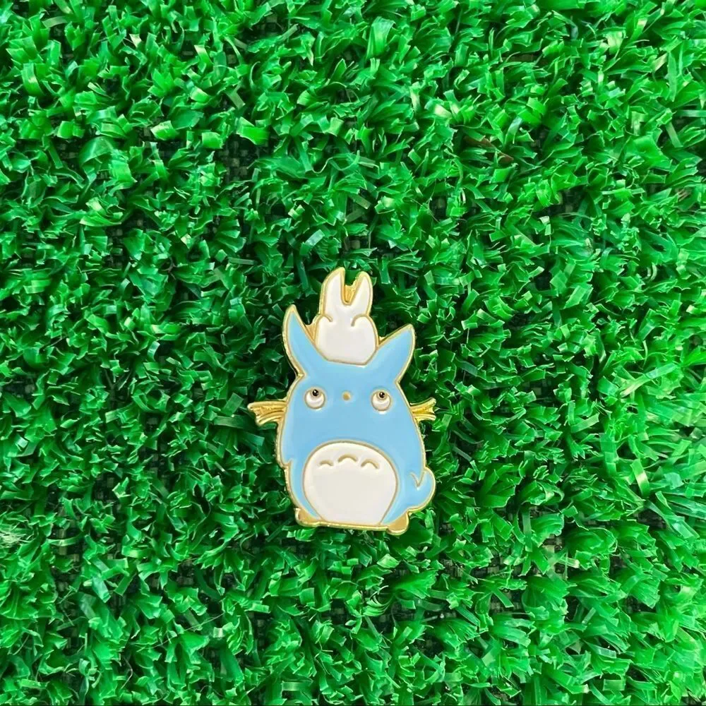 Blue Totoro & White Totoro Enamel Pin/ Brooch Lapel